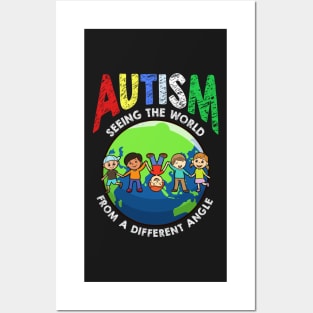 Autism Seeing The World from A Different Angle Posters and Art